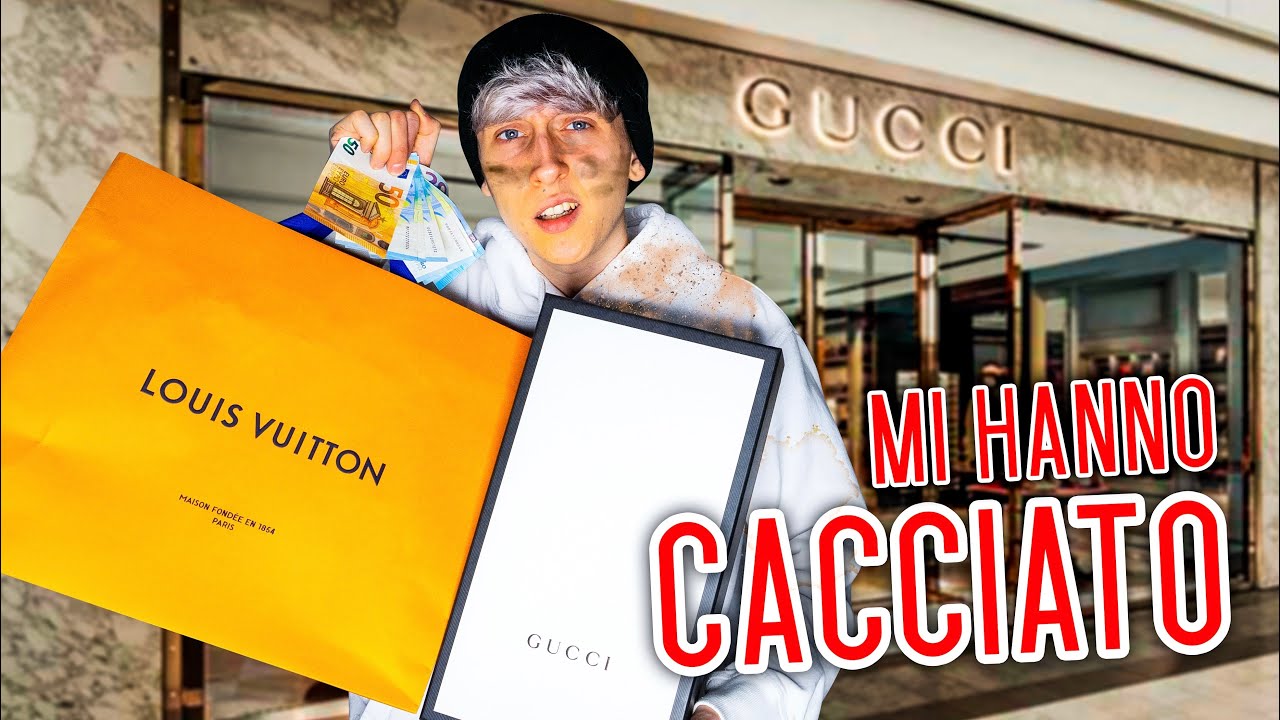 VADO da GUCCI VESTITO DA SENZATETTO ed ecco cosa è successo...