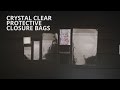 Crystal Clear Protective Closure Bags