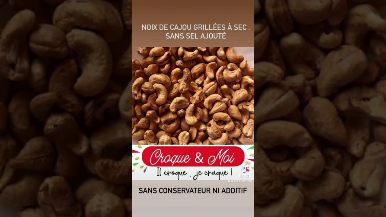 Meilleures noix de cajou grillées à sec , sans sel ( Croque & Moi)