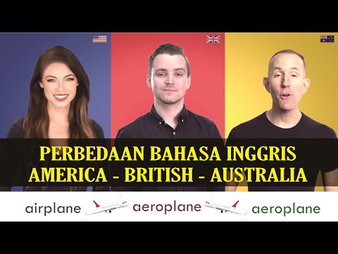PERBEDAAN BAHASA INGGRIS AMERIKA BRITISH AUSTRALIA PART 3 | BAHASA INGGRIS DASAR