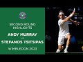 Two-Day Epic: Andy Murray vs Stefanos Tsitsipas | Second Round Highlights | Wimbledon 2023