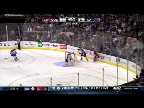 Anze Kopitar goal 4-1 Feb 23 2013 Colorado Avalanche vs LA Kings NHL Hockey