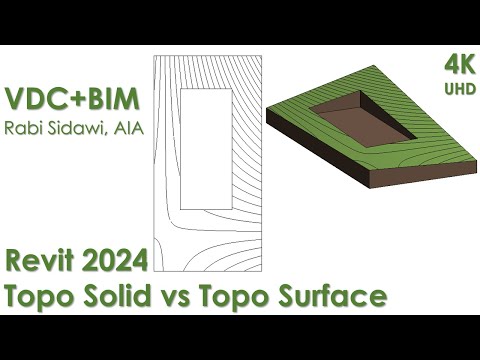 Revit 2024 Topo Solid vs Topo Surface