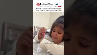 Verilen ödevler yüzünden isyan eden ufaklık 🥹 #ödev #okul #shorts
