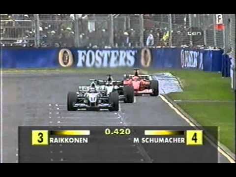 Raikkonen vs Montoya - scrap (Australia 2003)