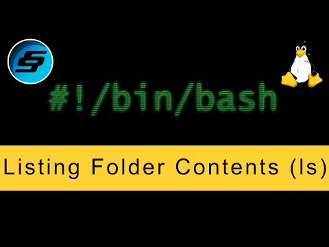 Listing Folder Contents ls Bash Scripting