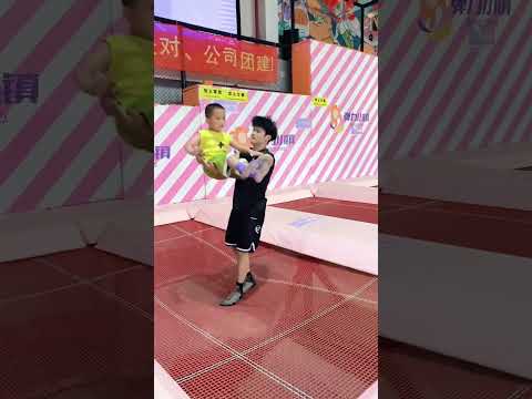 promotion Trampoline princess hugs Playground Elastic town Trampoline park #17