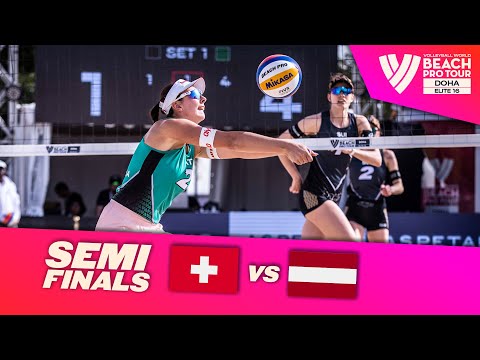 Brunner/ Hüberli vs. Anastasija/ Tina - Semi Final Highlights Doha 2023 #BeachProTour
