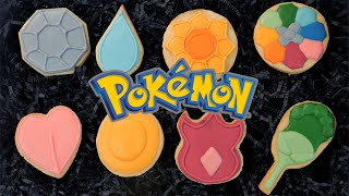 포켓몬 체육관뱃지 쿠키 Pokemon gym badges cookies 「ポケモンバッジ」クッキー [스윗더미 . Sweet The MI]