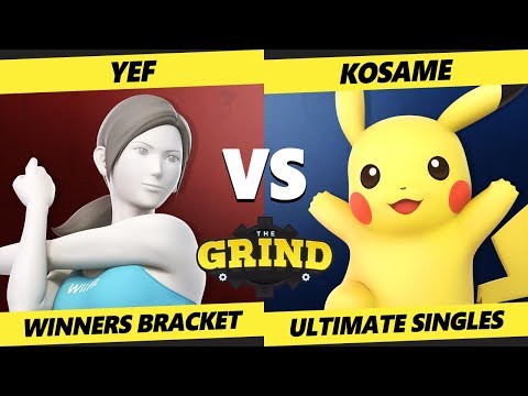 Smash Ultimate Tournament - Yef (Wii Fit Trainer) Vs. Kosame (Pikachu) The Grind 105 Winners Round 1