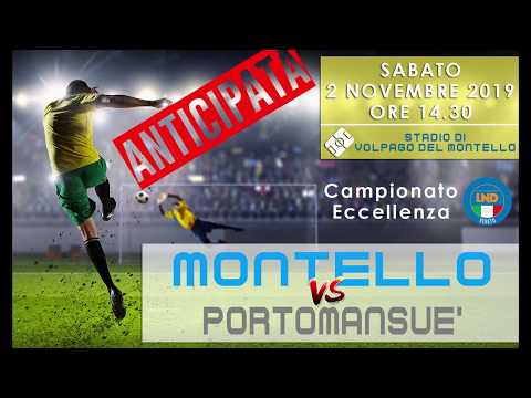 Campionato Eccellenza 2019-20 9a Giornata | Montello - Portomansuè