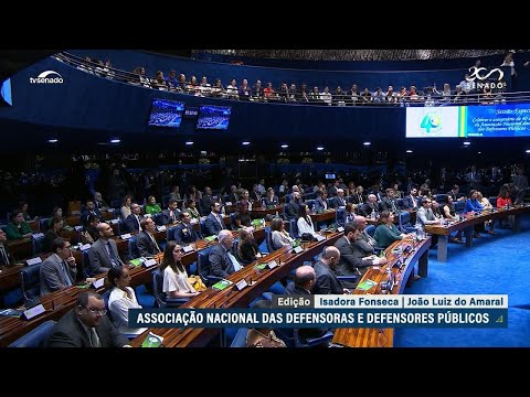Senado homenageia defensoras e defensores públicos
