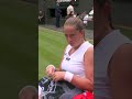 She wants WHO to leave? 🤷‍♀️😂 #Wimbledon #Shorts #Tennis