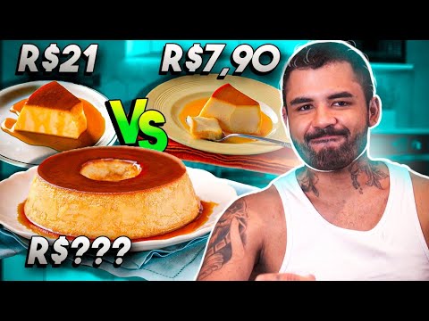 PUDIM CARO VS BARATO VS CASEIRO! É MUITO CARO COMPRAR PUDIM!