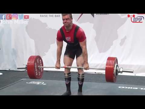 Andre Midtby - 10th Place 772.5kg Total - 93kg Class 2019 IPF Classic Worlds