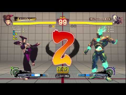 SSF4 AE ver 2012 aiaitomo（juri） vs AnAgryAm89（seth）