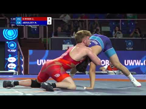 BRONZE 3-5 final FS - 80 kg Z D RYDER (USA) v M ABDULOEV (TJK)