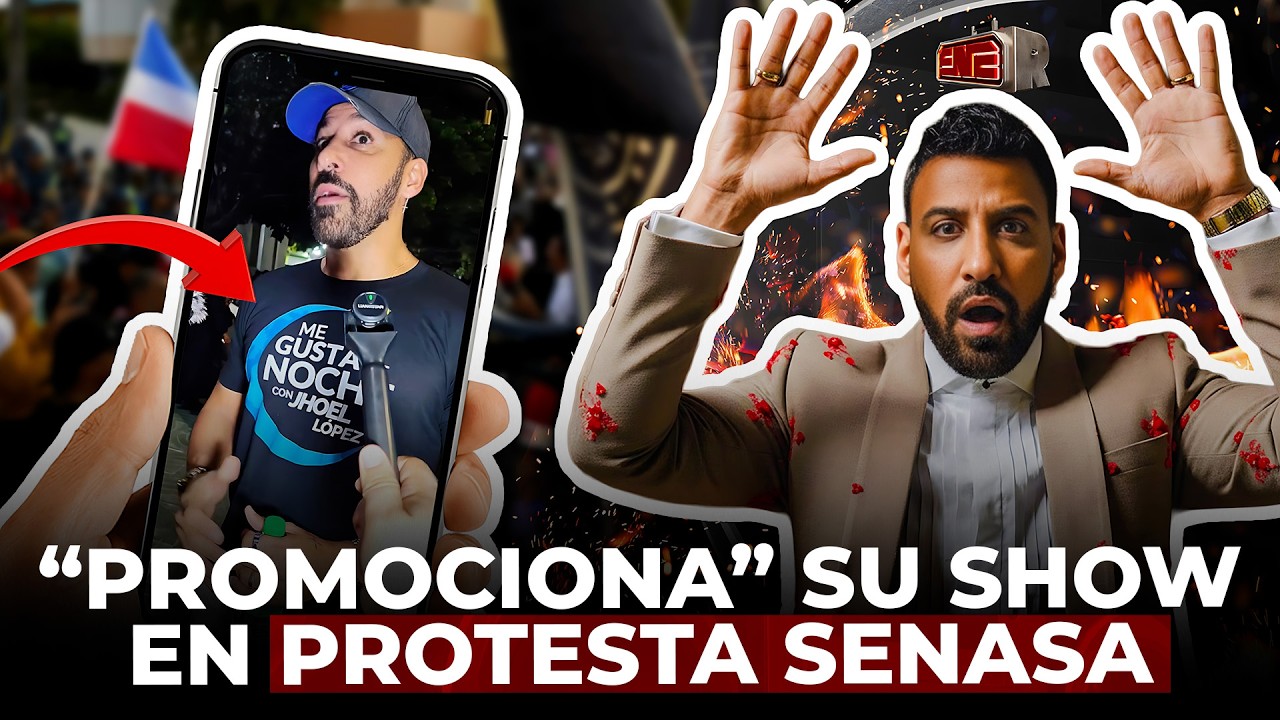 JHOEL LÓPEZ BAJO FUEGO POR “PROMOCIONAR” SU SHOW EN PROTESTA SENASA