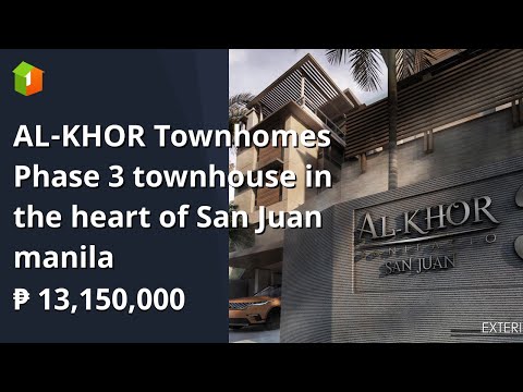 AL-KHOR Townhomes  Phase 3 townhouse in the heart of San Juan manila