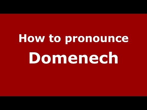 How to pronounce Domenech (Spanish/Argentina) - PronounceNames.com