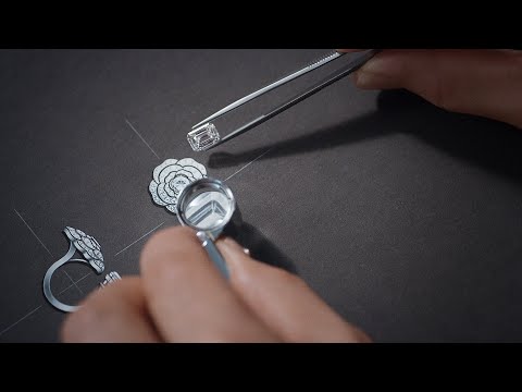 Inspecting the Stones for the 1.5 - 1 CAMÉLIA, 5 ALLURES Collection – CHANEL High Jewelry