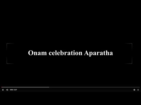 Onam Celebration Aparatha