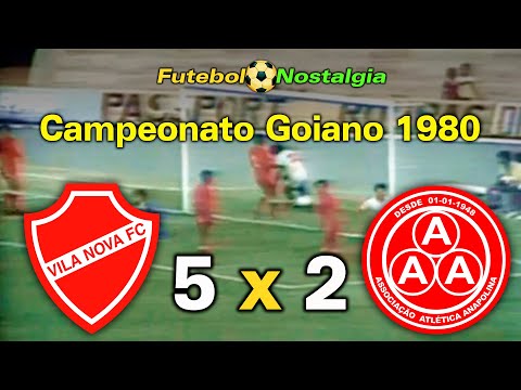 Vila Nova 5 x 2 Anapolina - 27-07-1980 ( Campeonato Goiano )
