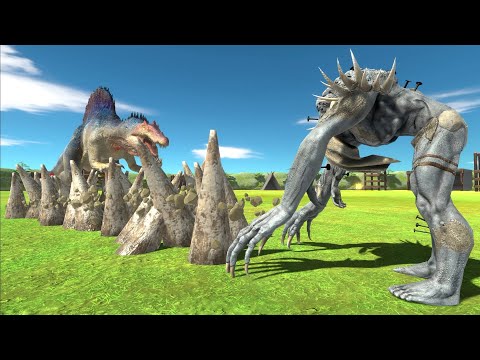 Long Battle  1vs1 ARBS｜ Spinosaurus VS  Scourge --Animal Revolt Battle Simulator