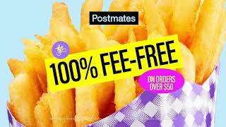 Postmates 100% FEE-FREE