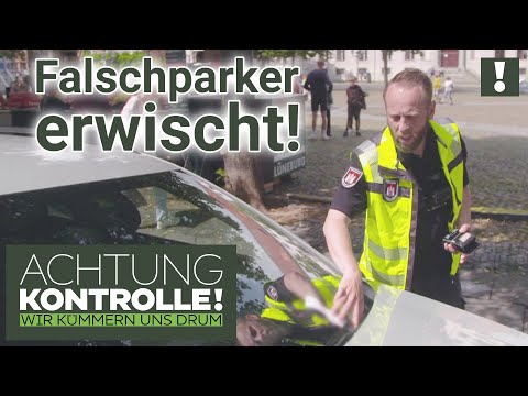 Parken in der Fußgängerzone? Teure Verwarnung für Falschparker! | Achtung Kontrolle