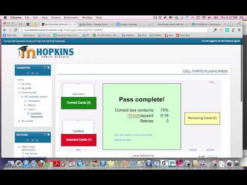 Digital Flashcards in Moodle