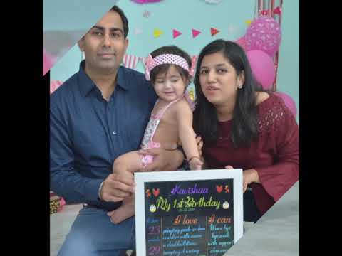 Kavishaa's first birthday #cakesmash#lil doll