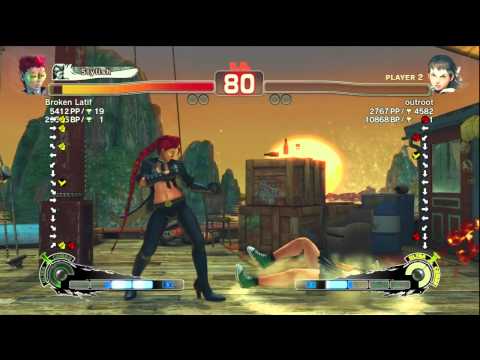 SSF4 AE Broken Tier Latif(Viper) Vs outroot(Sakura)
