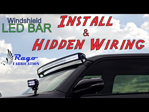 2016 4runner - 50" curved windshield led bar install and hidden wiring