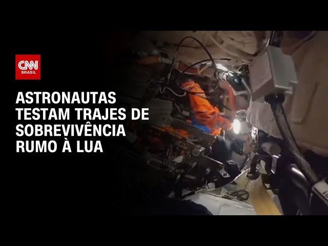 Astronautas testam trajes de sobrevivência rumo à Lua; veja | AGORA CNN