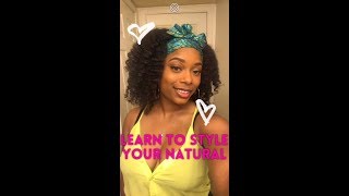 Braid Out & Protective Style on Natural Hair Routine