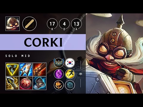 Corki Mid vs Jayce: Triple Kill, Legendary - KR Challenger Patch 14.18