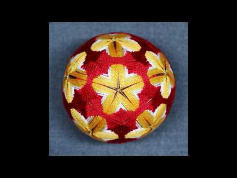 One Minute In Studio With Temari Pentagons & Triangles at The Illustrated Egg