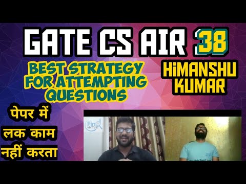 Journey from GATE Air 1500 to 38- Interaction with Himanshu Kumar #GATE CS Topper (Computer Science)