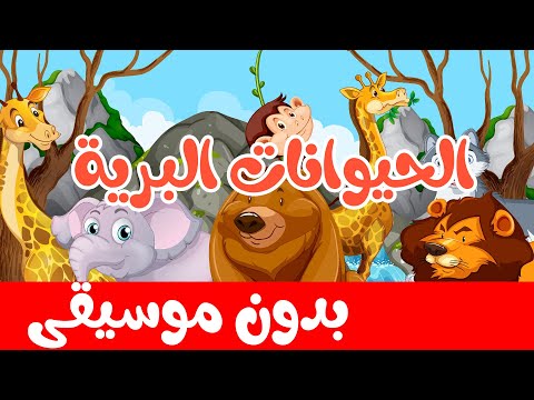 أنشودة الحيوانات البرية بدون موسيقى | أناشيد وأغاني أطفال باللغة العربية