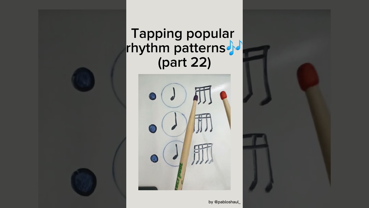 Playing the most popular rhythm patterns in music🎶#part22