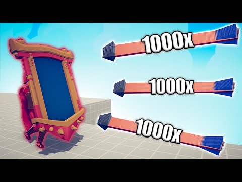 SPARTAN SHIELD vs 1000x OVERPOWERED UNITS - TABS | Totally Accurate Battle Simulator 2023