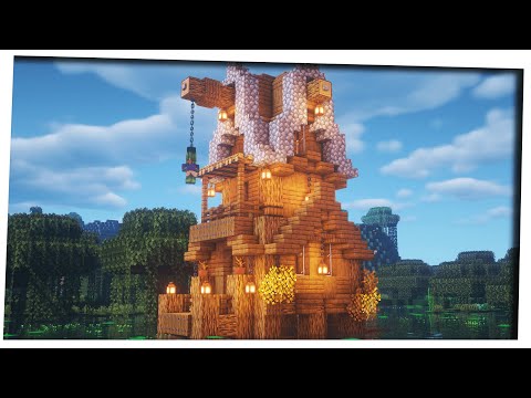 Minecraft 1.16 - Awesome Medieval Witch Hut!!!｜ Witch Hut Transformation｜  How To Build｜Step by Step