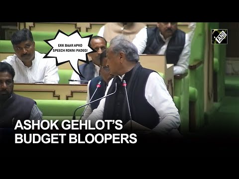 Major embarrassment for Congress, Rajasthan CM Ashok Gehlot allegedly reads last year's budget