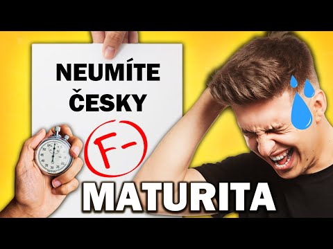 ZVLÁDNEME MATURITU Z ČEŠTINY ZA PŮL HODINY?! 😂