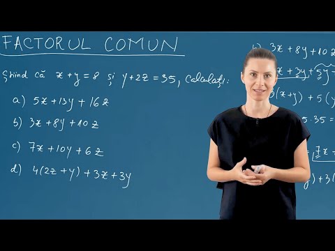 Factorul comun - Exerciții - Partea a 2-a - Matematica - Clasa a V-a