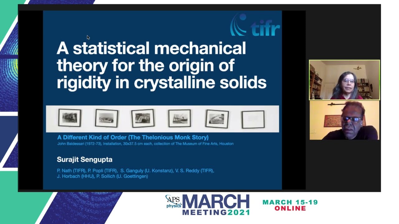 The Farewell talk of Prof. Surajit Sengupta (TIFR Hyderabad) | APS March Meeting 2021