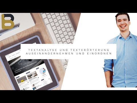 Texterörterung und Textanalyse: Planung, Aufbau und Vorgehen