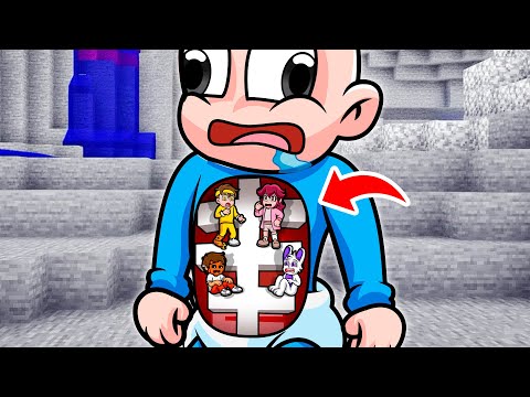 ENTRAMOS DENTRO DE BEBE NOOB 😱 ¿QUE HAY DENTRO DE BEBE NOOB? en MINECRAFT