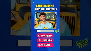 Cuánto sabes de Fede Vigevani ? #shorts #fedevigevani @fedevigevani @AlejoIgoa @PiculinGalletita